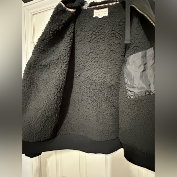 Weatherproof mens winter jacket with hood, size small, warm fleece lining, black - Picture 8 of 10